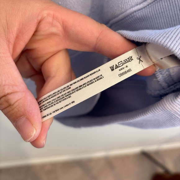 Free People Movement Believe It Hooded Lace Up Pullover Sweatshirt Blue - Picture 4 of 7